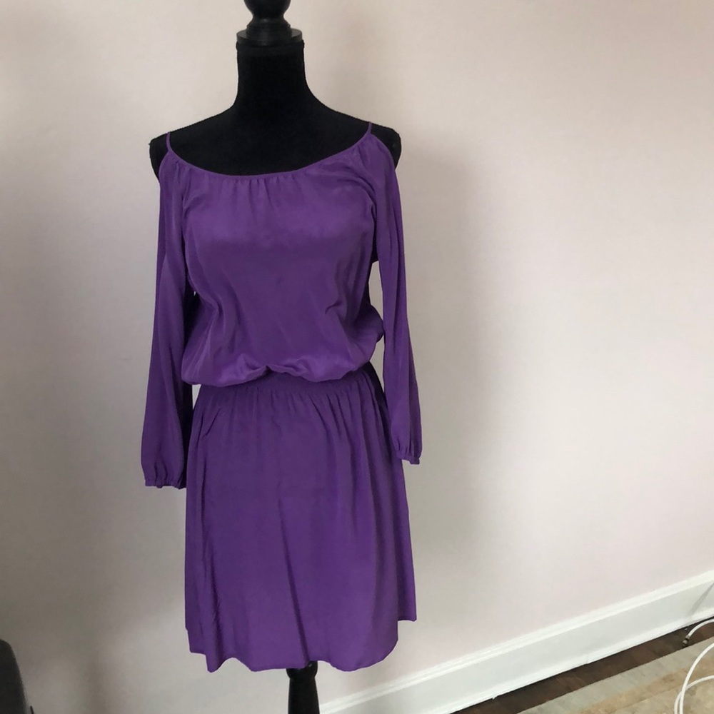 White House black market cold shoulder dress